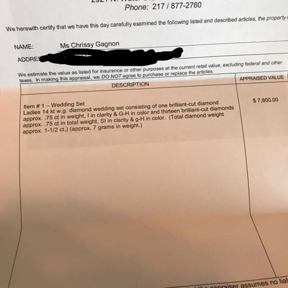 Wedding ring and band - Picture 3 of 6